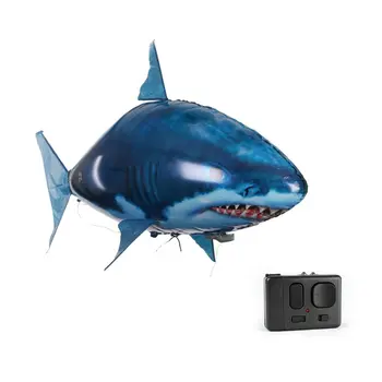 

Flying Remote Control shark Fish BallFunny Cute Design Inflatable Wedding Children Birthday Decoration Balloon Gift blue shark