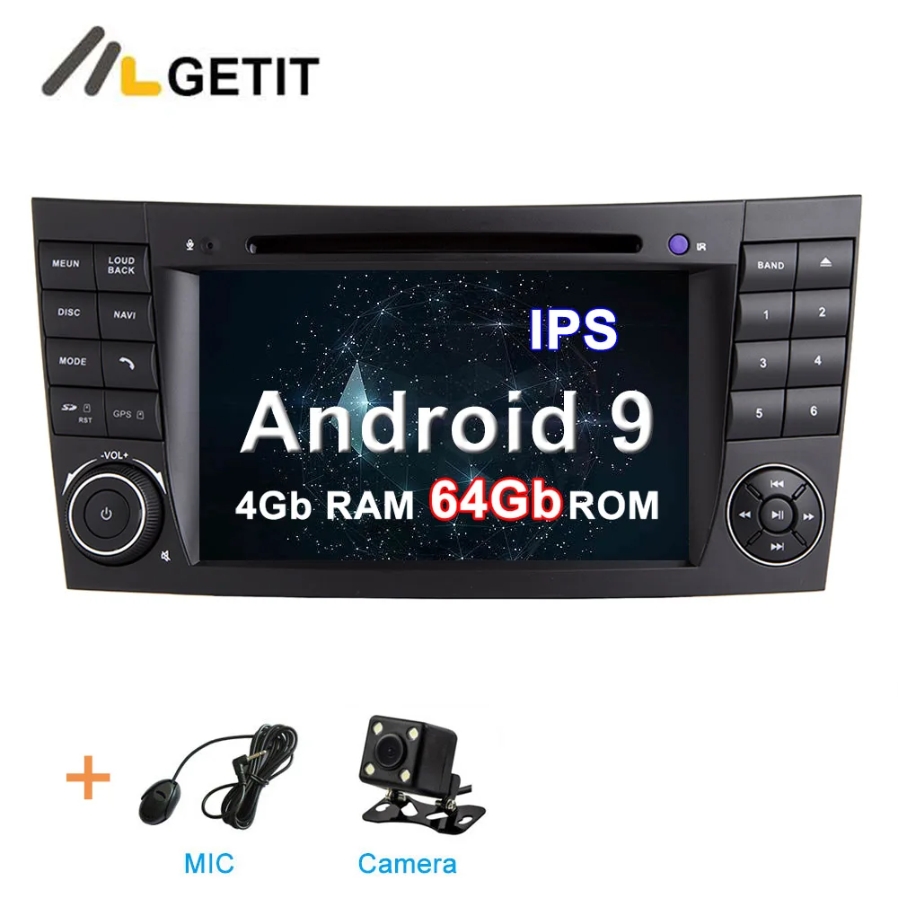 DSP ips 64G Автомобильный DVD стерео Мультимедиа Радио Android 10 для Mercedes Benz e-класс W211 E200 E220 E300 E350 E240 E270 E280 W219 - Цвет: 4G CAMERA