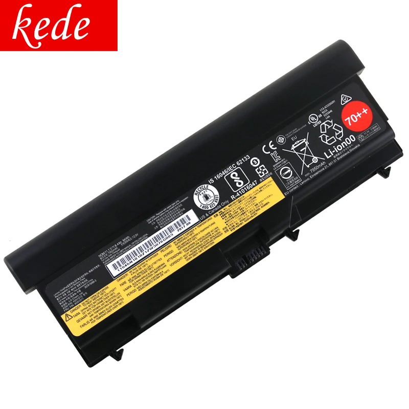 Kede Оригинальный аккумулятор для ноутбука Lenovo ThinkPad T430 T430I T530 T530I W530 SL430 SL530 L430 L530 45N1007