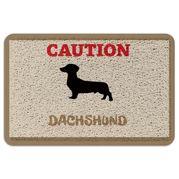 

Caution Dachshund Doormats For Entrance Way Indoor Low Profile Floor Carpets Area Runners Accent Rugs Door Mats Floor Mat