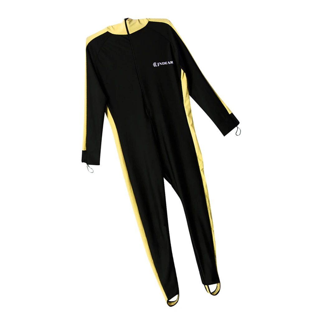 One Piece Men Wetsuit Swimsuit & UV Protection Long Sleeves and Hood- Great for Scuba Diving Paddle Boarding