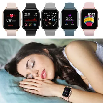 

Latest P8 Smart Bracelet Wristband Touch 180 Mah Health Monitoring Information Push Smart Reminder Step Counting Watch Time