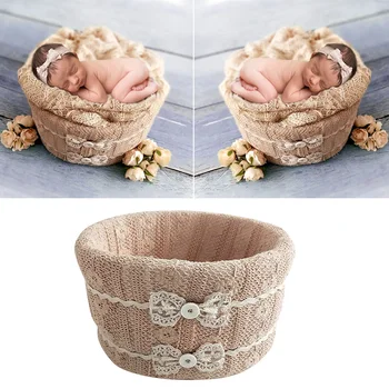 

Small Accessories Frame Birthday Studio Styling Gift Props Shower Gift Newborn Round Exquisite Photography Basket Foam Cotton