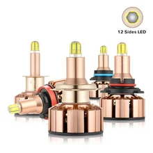 12 боковых мини CSP H11 H7 светодиодный фонарь Canbus лампы 6000K 20000LM Противотуманные фары HB3 9005 HB4 светодиодный H1 авто лампа 360 градусов без ошибок