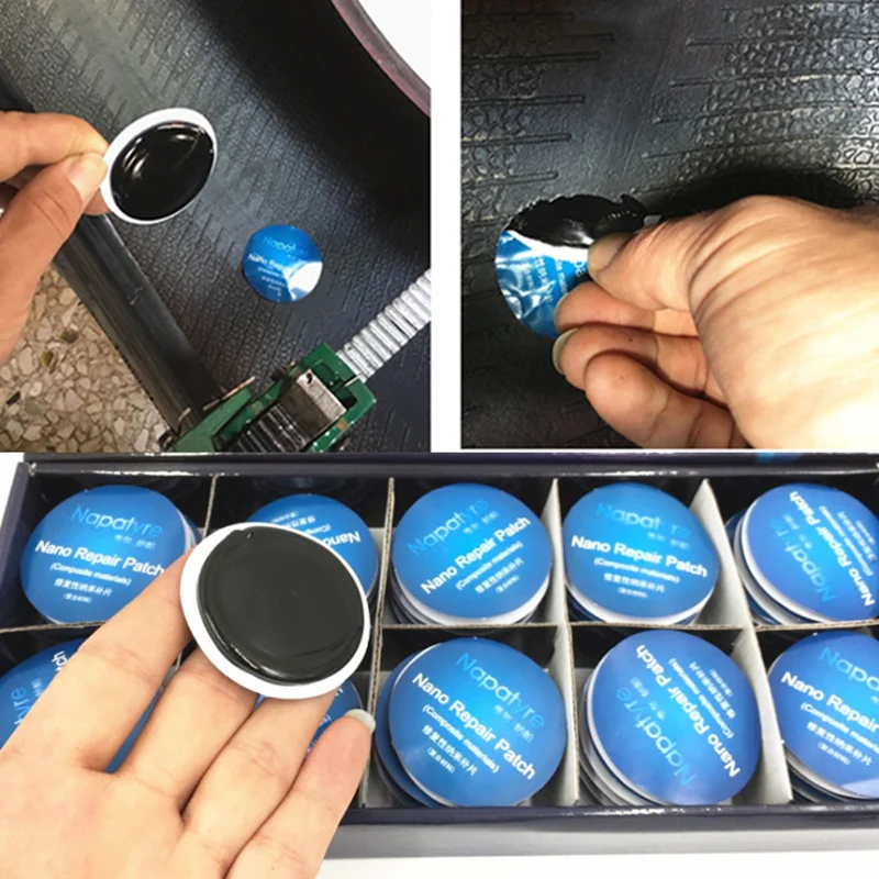 520PcsQuickSelfadhesiveColdPatchFilmwithGlueDryingRubber