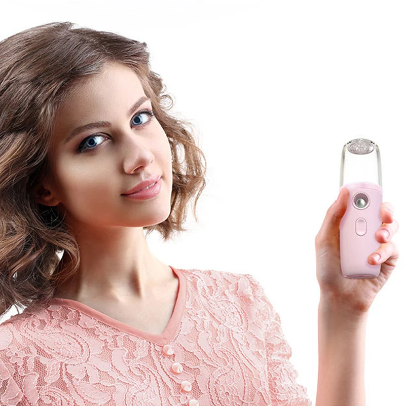 Portable Nano Mist Sprayer With Mirror Facial Body Nebulizer Steamer Moisturizing Skin Care Mini 30ml Face Beauty Instruments