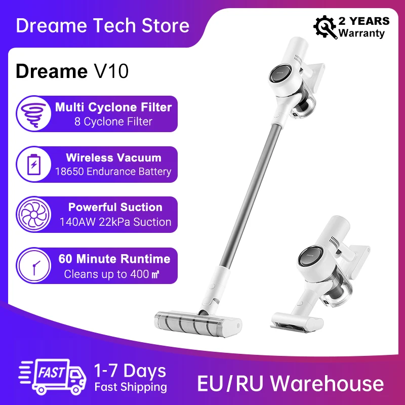 Dreame V10 Handheld Wireless Vacuum CleanerVacuum Cleaners AliExpress