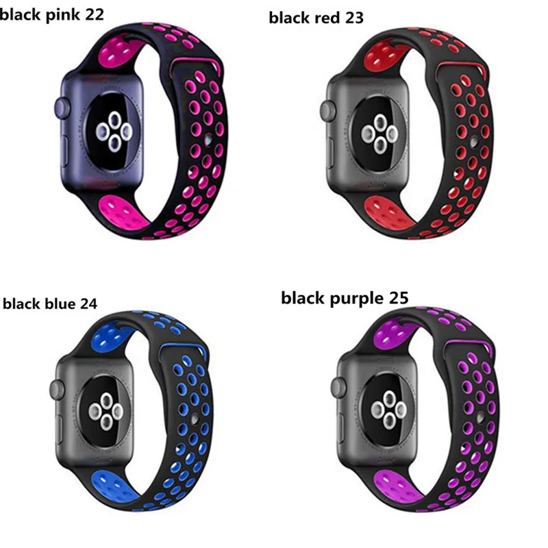 Спортивный ремешок для apple watch band 44 мм/40 мм apple watch 5 4 band iwatch band 5 42 мм/38 мм correa браслет ремень 3 Аксессуары для часов