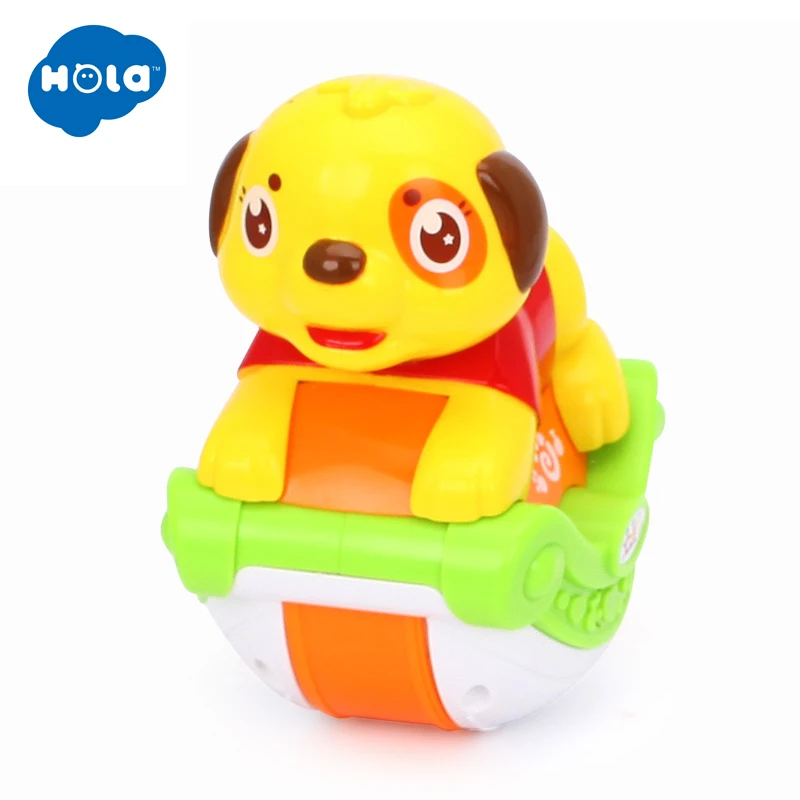 HOLA TOYS 3105A Детские музыкальные игрушки раздвижные животные собака со светом и