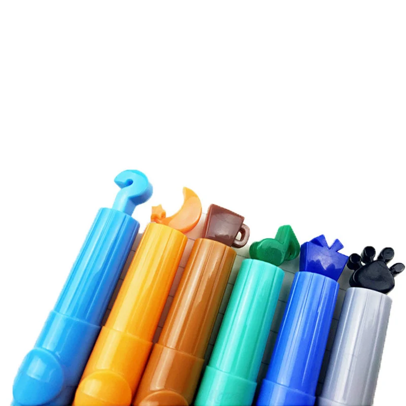6 Teile/satz Nette Candy Farbe Textmarker Stift Tinten Kreative Marker Stempel Fluoreszierende Stifte schule Liefert büro Schreibwaren – Detail 8