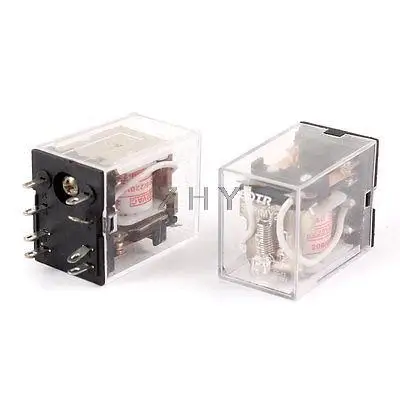 

200V/220VAC Rating Coil DPDT 8 Pin Electromagnetic Relay HH52P 2 Pcs