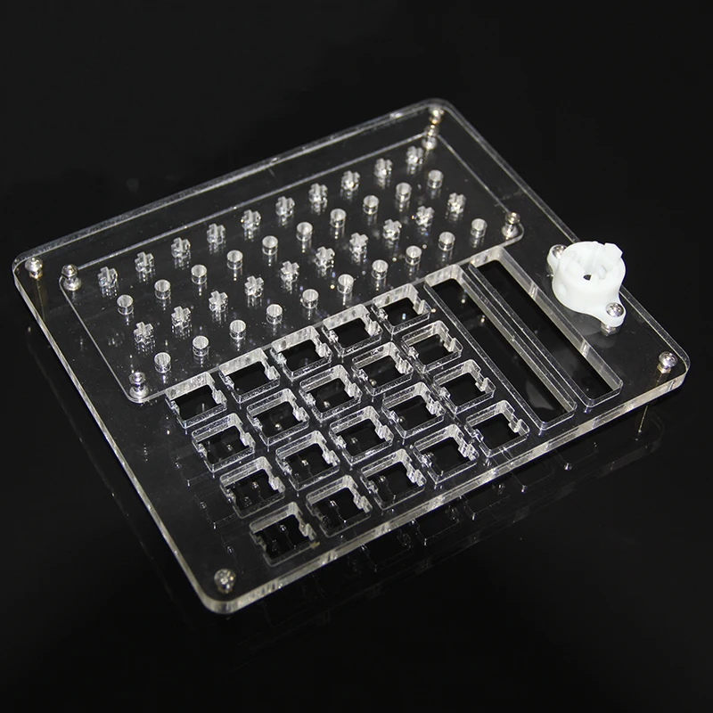 Acrylic Oiling Plate with Opener for Mechanical Keyboards - Switch Maintenance Kit for Cherry, Gateron, Kailh, and Box Switches Description Image.This Product Can Be Found With The Tag Names Computer cleaners, Computer Office, Oiling plate
