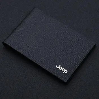 

CAR For Jeep Genuine Leather Driver's License Leather Case Personalized Credit Id Card Travel Wallet Holder Passport Cover