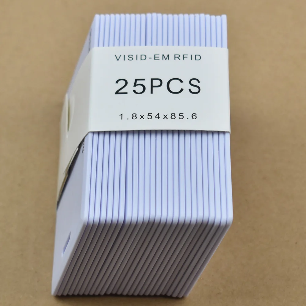 25Pcs/Lot 125Khz RFID EM ID TK4100 Thick Access Control System Card 1 ...