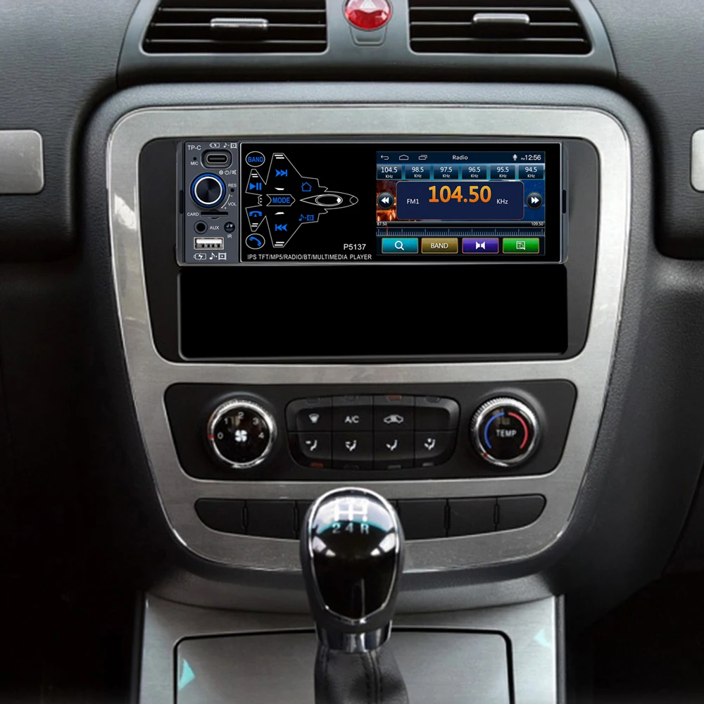 Автомагнитола 1 Din MP5-плеер с Полноразмерным сенсорным экраном 2USB RDS FM стерео AM