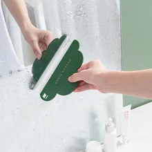 Tocador de baño pequeño con forma de nube, cepillo de limpieza de vidrio para encimera, tablero, desempañamiento de espejo