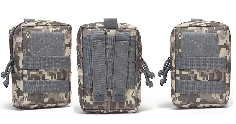 Открытый тактический камуфляж EDC коммутируя небольшие карманы. Molle армейские вентиляторы удобные аксессуары сумка на молнии