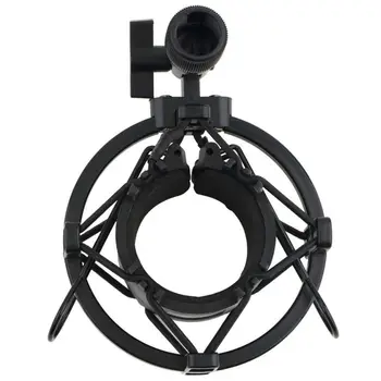 

Universal 3KG Bearable Load Mic Microphone Shock Mount Clip Holder Stand Radio Studio Sound Recording Bracket Black