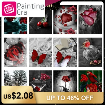 

2020 diamond painting for gift red rose crystal diamond flower embroidery cross stitch kits Rhinestone Handicraft cross stitch