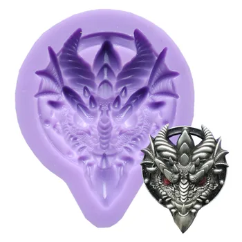 

Dragon's Head Silicone Cake Mold Baking Fondant Clay Mold DIY Chocolate Decoration Mold SQ1508