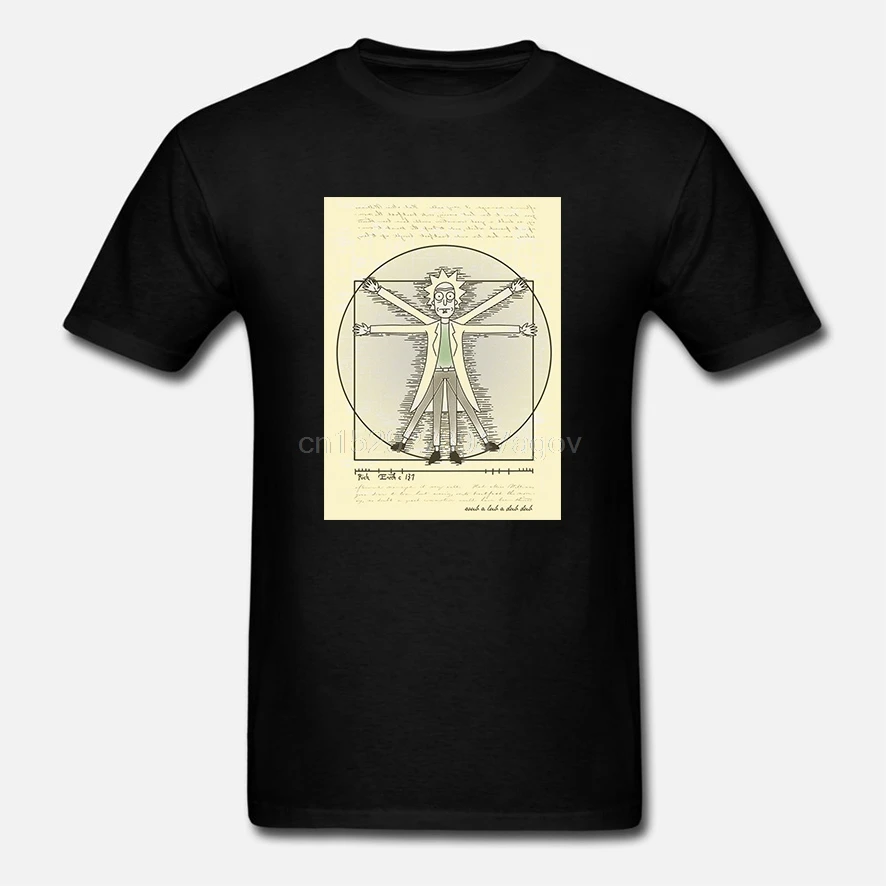 Men Short sleeve tshirt Vitruvian Rick Women t-shirt | Мужская одежда