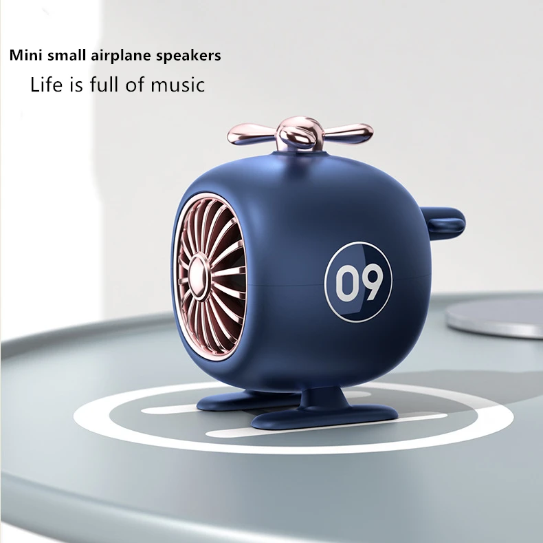 Мини милый вертолет Bluetooth компьютерные колонки открытый беспроводной