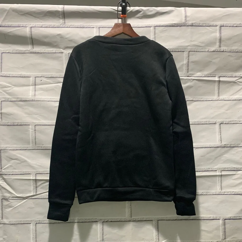 Зимняя одежда для женщин с буквенным принтом, свитер для беременных, Женский Свободный Топ с длинным рукавом, пуловер, толстовка размера плюс 5XL, блузка@ 40