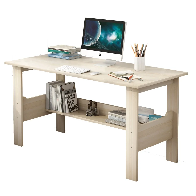 Computer Desk Desktop Home Desk Student Writing Desk Simple Modern Office Solid Wood Color Simple Small Table Bedroom