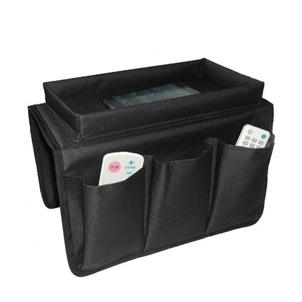 Practical 4 Pockets Sofa Arm Storage Bag Chair Couch Mobile Phones Magazine Bags Tray Home Hanging Organizer Non-slip | Дом и сад