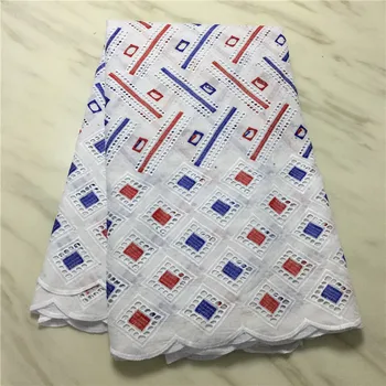 

African Lace Fabric 2019 High Quality Lace Navy white Swiss Voile Lace In Switzerland Lace Fabric