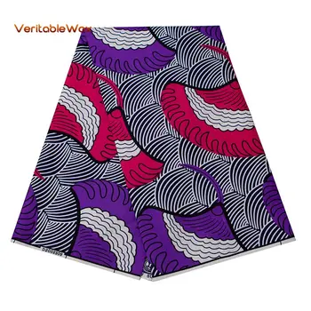 

Veritablewax Ankara African Polyester Wax Print Fabric Binta Real Wax High Quality 6 Yards African Fabric For Party Dress FP6262