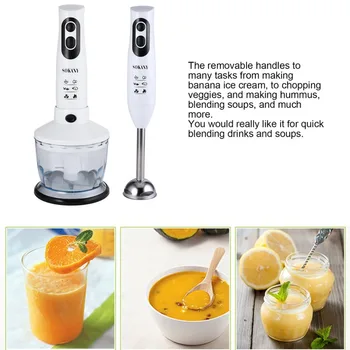 

600W Electric Stick BlenderHand Nutribullet Mixer Smart Stick Food Processors Household Agitator Egg Whisk Meat Grinder