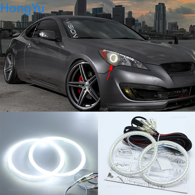 Для Hyundai Genesis Coupe 2010 2014 Smd комплект светодиодов глаза ангела отличное | Аксессуары для фар авто -4000305164764