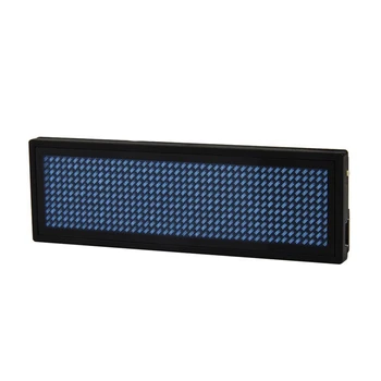 

Programmable LED Digital Scrolling Message Name Tag Id Badge(11x44 Pixels) (blue)