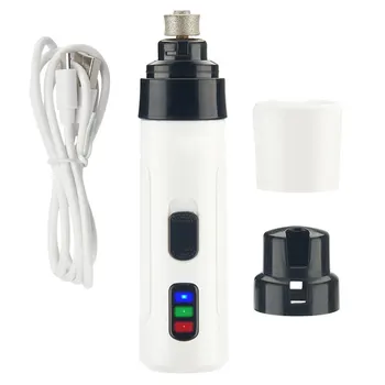 

Paws Grooming Low Noise USB Rechargeable Dog Nail Grinder Home Smoothing Small Animals 2 Speed Electric Trimmer Pet Supplies