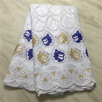 

Hot High Quality Cotton Brocade Voile Lace Nigeria Wedding Bazin Riche Jacquard Farbics Dry Lace Brocade Lace Fabrics Embroidery