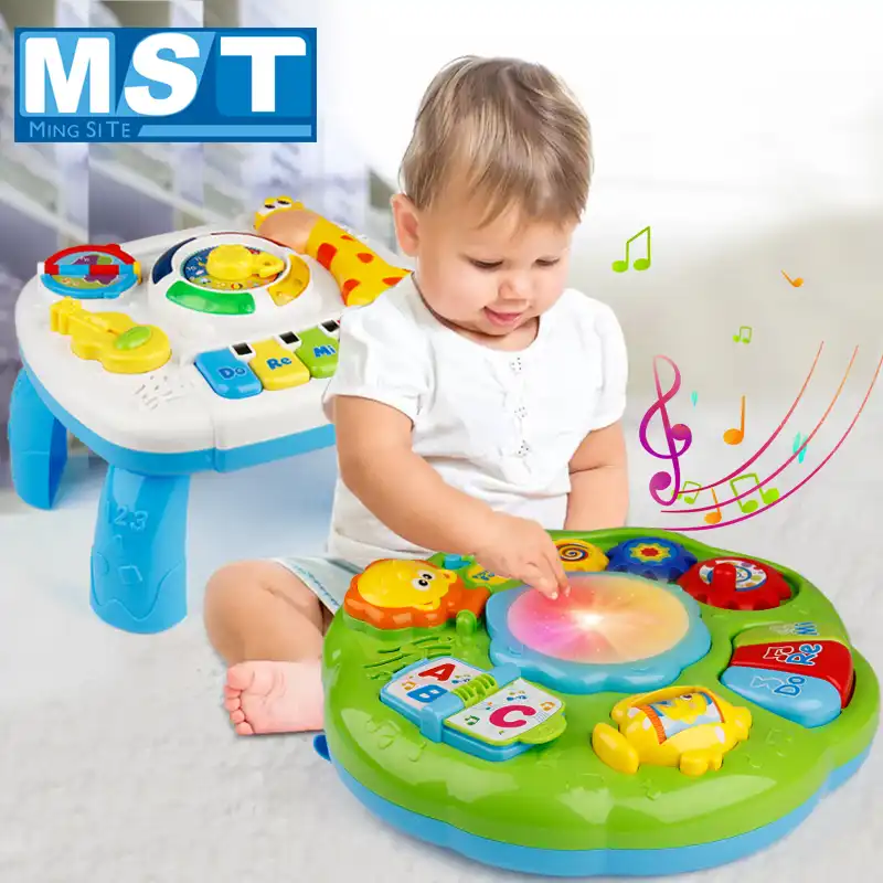 baby activity center with piano