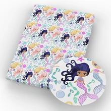 Новинка, 50*145 см, полиэстер, хлопок, ткань с цветочным принтом для девочек, ручная работа, шитье, лоскутное шитье, постельные принадлежности, текстиль, стеганое Tilda, кукла, c3841