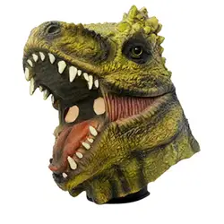 Хэллоуин маскарад Вечерние головные уборы динозавра креативная Защита окружающей среды латексная маска моделирование животных в форме