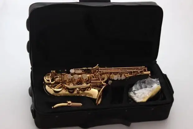 Изогнутый саксофон сопрано R54 латунные Sax накладки для мундштука колодки Reeds изгиб шеи чехол Sax перламутровые ключи сопрано sax