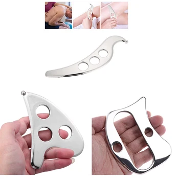 

Stainless Steel Scraping Board Neck Shoulder Back Body Massage Plate Muscle Relaxation Tool