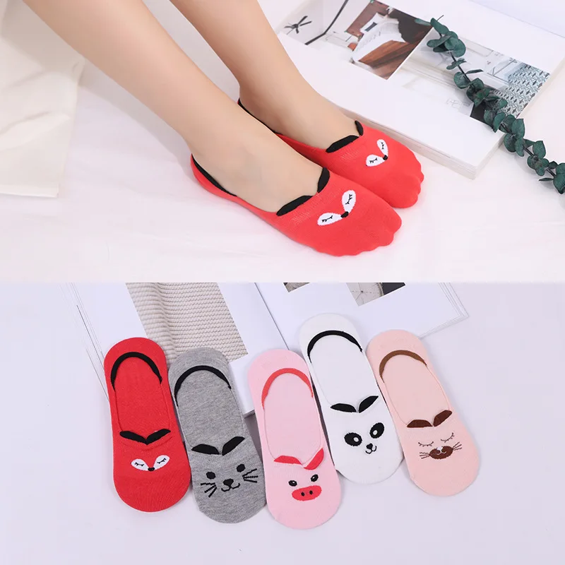 Women Socks Boat 3 pcs Socks Summer Short Socks omen Low Top Cotton Hidden Socks Cute Style Low-top Socks Cotton