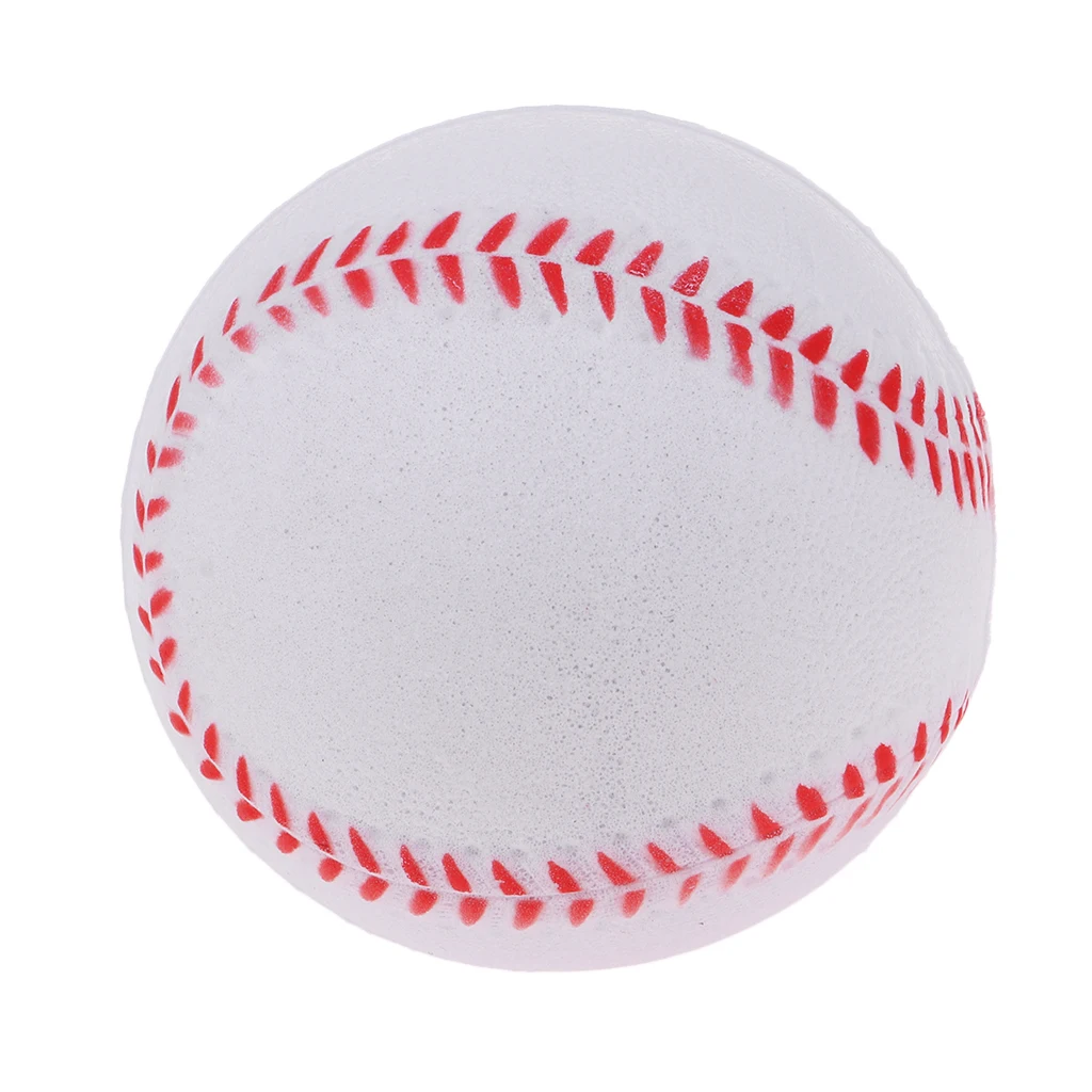 Мягкий Пу ватин бейсбол софтбол команды спортивные мячи для тренировок для практических занятий тренировочное оборудование-цвета на выбор - Цвет: Белый