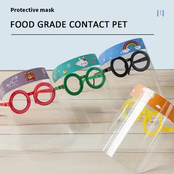 

Protective Cap Anti-droplet Saliva Hair Ring Children Kid Anti-fog HD Transparent Face Masks Empty Top Hat Sun Visor Face Sheild