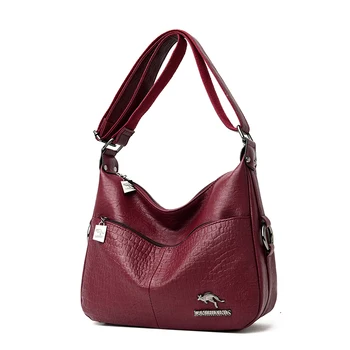 

Classic Shoulder Bags Soft PU Leather Female Bags Brand High Quality Messenger Bag for Women Designer luxurious Hobos Package