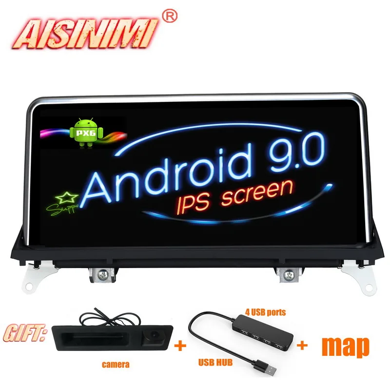 Best PX6 4G 32G Android 9.0 Car Dvd Navi Player FOR BMW X5 E70/X6 E71 2007-2010 Original CCC/CIC System audio gps stereo auto all in one 1
