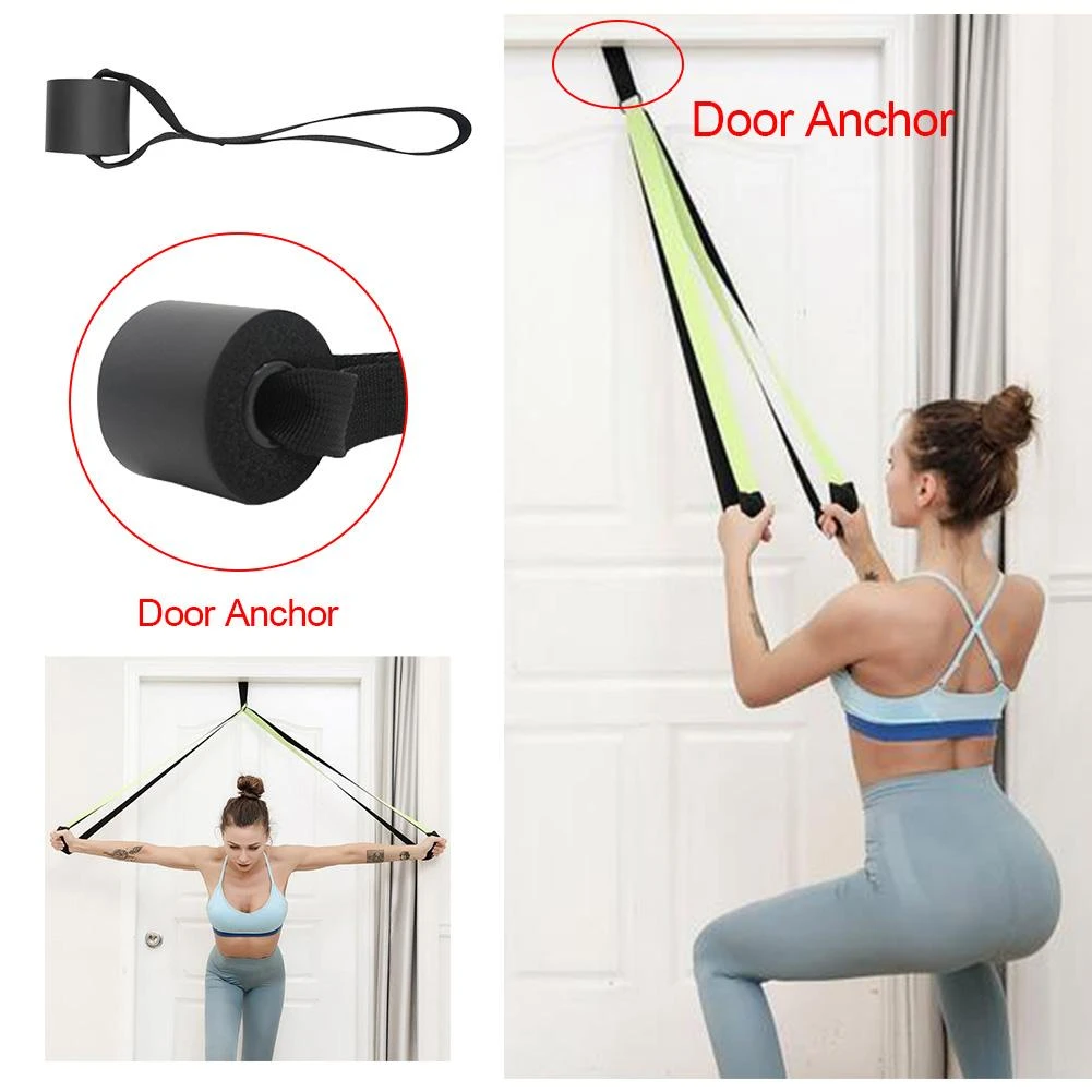 Resistance Band Wall Door Anchors Space Saving Wall Mount Clips For