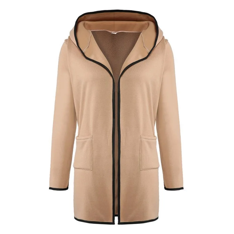Ccibuy, женский кардиган, женский свитер, Женская куртка, плюс размер, Harajuku, элегантный, с карманами, вязанная верхняя одежда, свитер, накидка, пальто