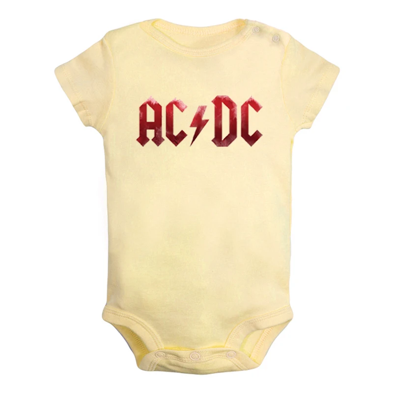 JcBaby397YD Рок-Группа ACDC U2, альтернативная рок-группа, Одежда для новорожденных мальчиков и девочек, комбинезон с принтом, боди для младенцев, хлопковые комплекты - Цвет: JcBaby397YD