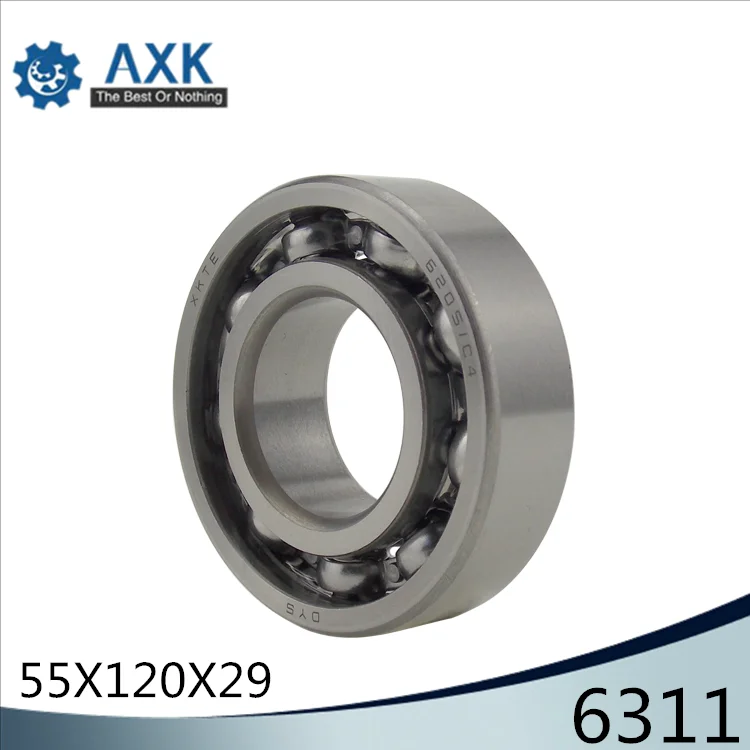 6311 6311RS 6311ZZBearing55*120*29 mmABEC-3 P6 ( 1 PC ) For Motorcycles Engine Crankshaft 6311 OPEN Ball Bearings Without Grease